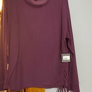 Sweatshirt/sweater scrunched side